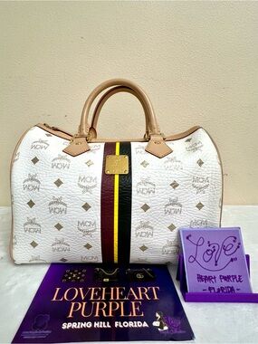 MCM BOSTON 30 WHITE